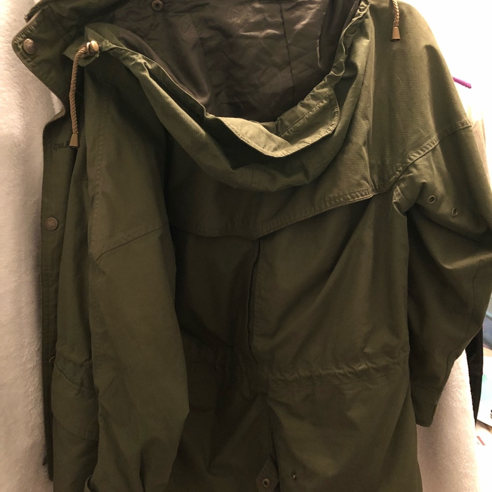 Kyra K - XS Olive Green Jacket  - detachable hood
